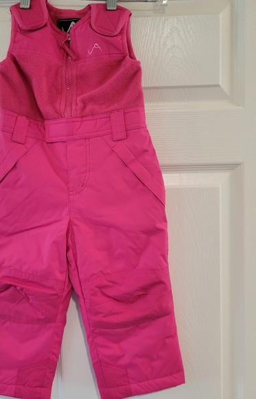 Vertical 9 Toddler Girls Pink Snow Bibs-Ski Pants-Snow Pants Size 2T - Picture 5 of 5
